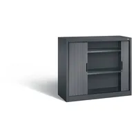 CP-Möbel Rollladenschrank Omnispace 324300S10102, abschließbar, 3 OH, schwarzgrau, 120x103x42cm (BxHxT) 4050646267738 CP-Möbel