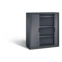 CP-Möbel Aktenschrank 3223-00, Kunststoff/Stahl abschließbar, 4 OH, 120 x 134,5 x 42 cm, anthrazit 4050646266564 CP-Möbel