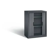CP-Möbel Rollladenschrank Omnispace 324100S10061, abschließbar, 2 OH, schwarzgrau, 80x103x42cm (BxHxT) 4050646266670 CP-Möbel