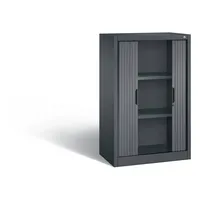 CP-Möbel Rollladenschrank Omnispace 323100S10069, abschließbar, 3 OH, schwarzgrau, 80x123x42cm (BxHxT) 4050646266588 CP-Möbel