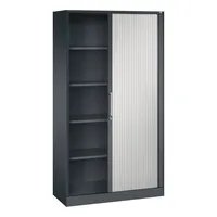 CP-Möbel Rollladenschrank Asisto 143002000S10026, abschließbar, 5 OH, schwarzgrau/lichtgrau, 100x198x43,5cm (BxHxT) 4025314172515 CP-Möbe