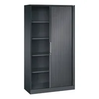 CP-Möbel Rollladenschrank Asisto 143002000S10018, abschließbar, 5 OH, schwarzgrau, 100x198x43,5cm (BxHxT) 4052574546817 CP-Möbel