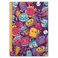 RNK Notizbuch 46810, Sweets, bunt, A4, blanko, 70g, 96 Blatt / 192 Seiten 4002871468114 RNK