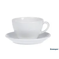 Esmeyer Cappuccinotassen-Set Bistro 300ml weiß Porzellan 6 Paar 4007796026012 Esmeyer 6 Stück