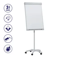 Franken Flipchart PRO Mobil, FC41, 67x95cm (BxH), hellgrau, mit Rollen 4016946211468 Franken