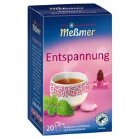 Messmer Tee Entspannung 107853, Melisse und Rosenblütenöl, in Beuteln 4002221048546 Messmer 20 Stück