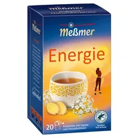 Messmer Tee Energie 107848, Ingwer und Holunderblüte, in Beuteln 4002221048447 Messmer 20 Stück