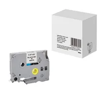 Alpedia Schriftband WB-BRRLTS231-WT, 12mm x schwarz/weiß, laminiert,  6941881236062 Alpedia