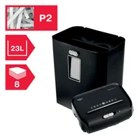 Rexel Aktenvernichter ProMax RES823, 2104582EU, Streifenschnitt 6mm (P-2), bis 8 Blatt 5028252614788 Rexel