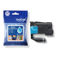 Brother Druckerpatrone LC-521C (kompatibel zu Brother LC-521C), cyan, ca. 500 Seiten 4977766839204 Brother