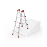 Hailo Gelenkleitern 7512-007 M80, 4x 3 Stufen, silber, Aluminium 4007126751904 Hailo