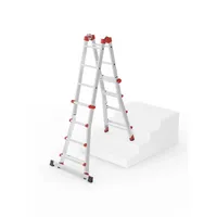Hailo Gelenkleitern 7516-007 M80, 4x 4 Stufen, silber, Aluminium 4007126751911 Hailo