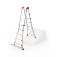 Hailo Gelenkleitern 7520-007 M80, 4x 5 Stufen, silber, Aluminium 4007126751928 Hailo