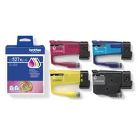 Brother Druckerpatrone LC-527XLVAL (kompatibel zu Brother LC-527XL), schwarz/cyan/magenta/gelb, ca. 1x 3000, 3x 200 Seiten 4977766842211 4 Stück