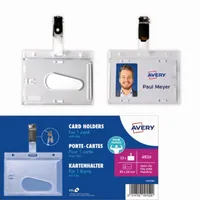 AVERY Zweckform Kartenhalter 4826 54x85mm 25St 5014702001529 AVERY Zweckform 25 Stück