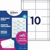 Avery Zweckform Einsteckschild 90 x 54 mm (B x H)