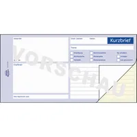 AVERY Zweckform Kurzbrief 1741 selbstdurchschreibend 21x9,9cm 4004182017418 AVERY Zweckform