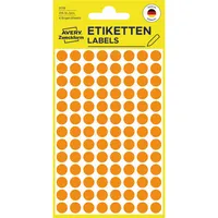 AVERY Zweckform Markierungspunkte 3178, leuchtorange, Ø 8mm 4004182031780 AVERY Zweckform 416 Stück