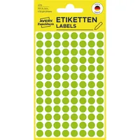 AVERY Zweckform Markierungspunkte 3179, leuchtgrün, Ø 8mm 4004182031797 AVERY Zweckform 416 Stück