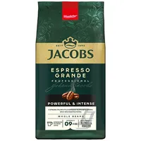 Jacobs Espresso Grande 4242932, 1kg, ganze Bohnen im Vakuumbeutel 8711000607077 Jacobs 1000 Gramm