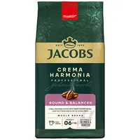 JACOBS CREMA HARMONIA ROUND & BALANCED Kaffeebohnen, Arabicabohnen kräftig, 1000 g