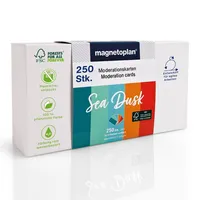 Magnetoplan Moderationskarten Sea Dusk 112501550, 20x10cm, rechteckig, 120g, farbig sortiert  4013695066998 Magnetoplan 250 Stück