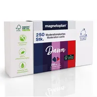 Magnetoplan Moderationskarten Dawn 112501520, 20x10cm, rechteckig, 120g, farbig sortiert  4013695066967 Magnetoplan 250 Stück