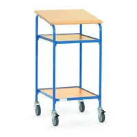fetra Stehpult, 119,5cm (H), 60,5x61cm (BxT), rechteckig, buche / brillantblau 4017976658346 fetra