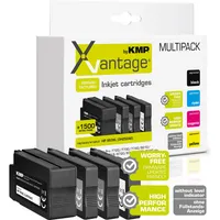 KMP Tintenpatrone Kompatibel mit HP 953XL schwarz, cyan, magenta, gelb