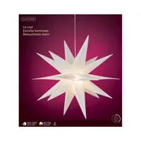 LED-Stern Weiß ø 60 cm warmweiß - Kunststoff - Lumineo