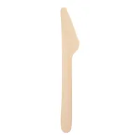 PAPSTAR Messer Einweg Holz Braun 100 Stück