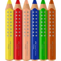 Faber-Castell Buntstift Grippy inkl. Grippy Spitzer 6 St./Pack.