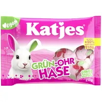 Katjes Fruchtgummi Grün-Ohr Hase 210 g/Pack.