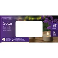 LUMINEO Solar Kerze 7x3,2cm br 2St 8720725531475 LUMINEO 2 Stück