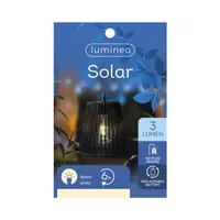 LUMINEO Solar Hängelampe wicker sw 8720725247277 LUMINEO
