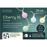 LUMINEO Lichterkette 891746 Cherry XL Twinkle LED, Länge 2,9m, warmweiß 8720725136687 LUMINEO