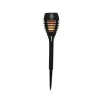 Satz von 4 Solarpfählen Flammeneffekt Feuer ø75x27cm