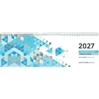 Zettler Querkalender 116-0015, 1 Woche /  2 Seiten, 29,6x9,9cm (BxH), 2027 4069095011175 Zettler