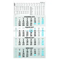Zettler Viermonatskalender 959 33x58,8cm schwarz/blau 2027