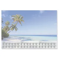 SIGEL Schreibunterlage Beach mit Kalender 3 Jahre