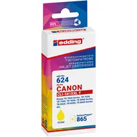 Edding Druckerpatrone EDD-624 18-624 (kompatibel zu Canon CLI-581XXL Y), gelb, ca. 865 Seiten 4057305041272 Edding