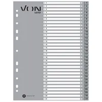 VON Zahlenregister 22,5 x 29,7 cm (B x H) 1-31