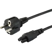 equip Netzkabel Kaltgerät C5-Buchse/Schuko-Stecker