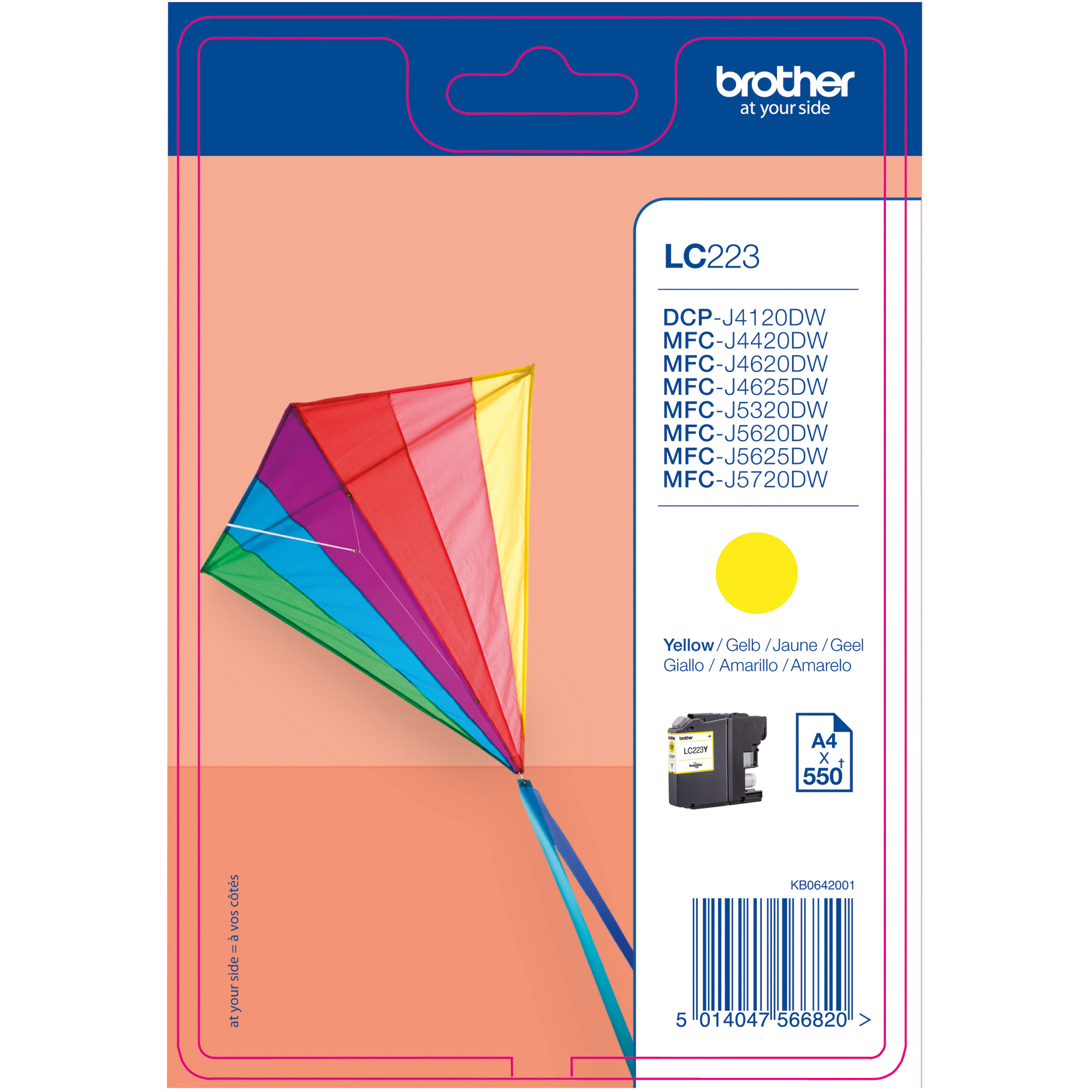 Brother Tintenpatrone LC-223Y gelb — 2