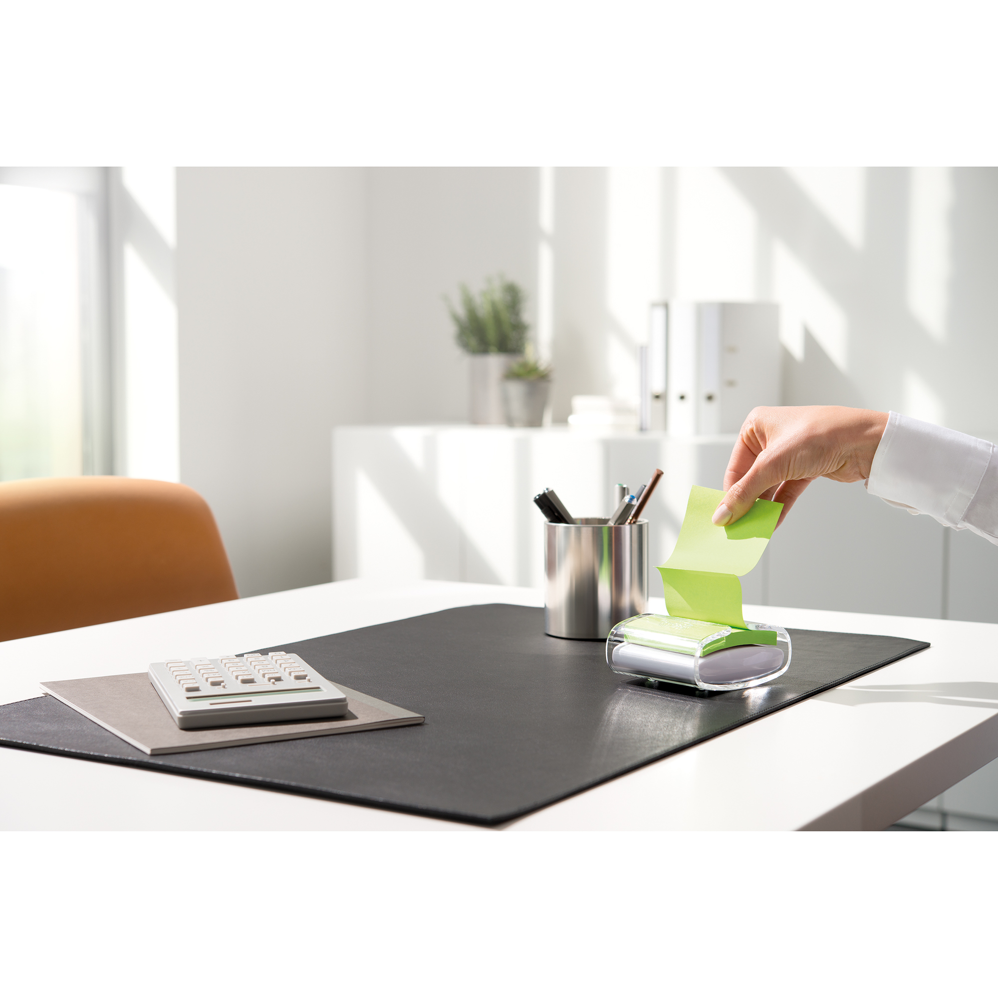 Post-it® Haftnotizspender Super Sticky Z-Notes weiß/transparent — 2