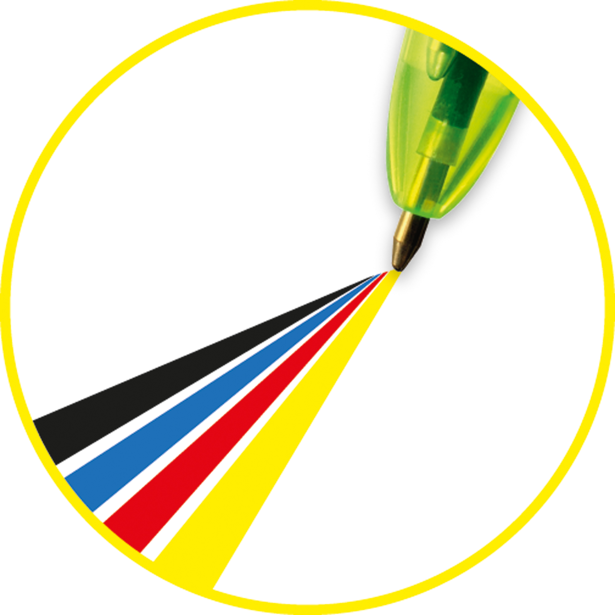 BIC® Mehrfarbkugelschreiber 4 Colours® Fluo — 2