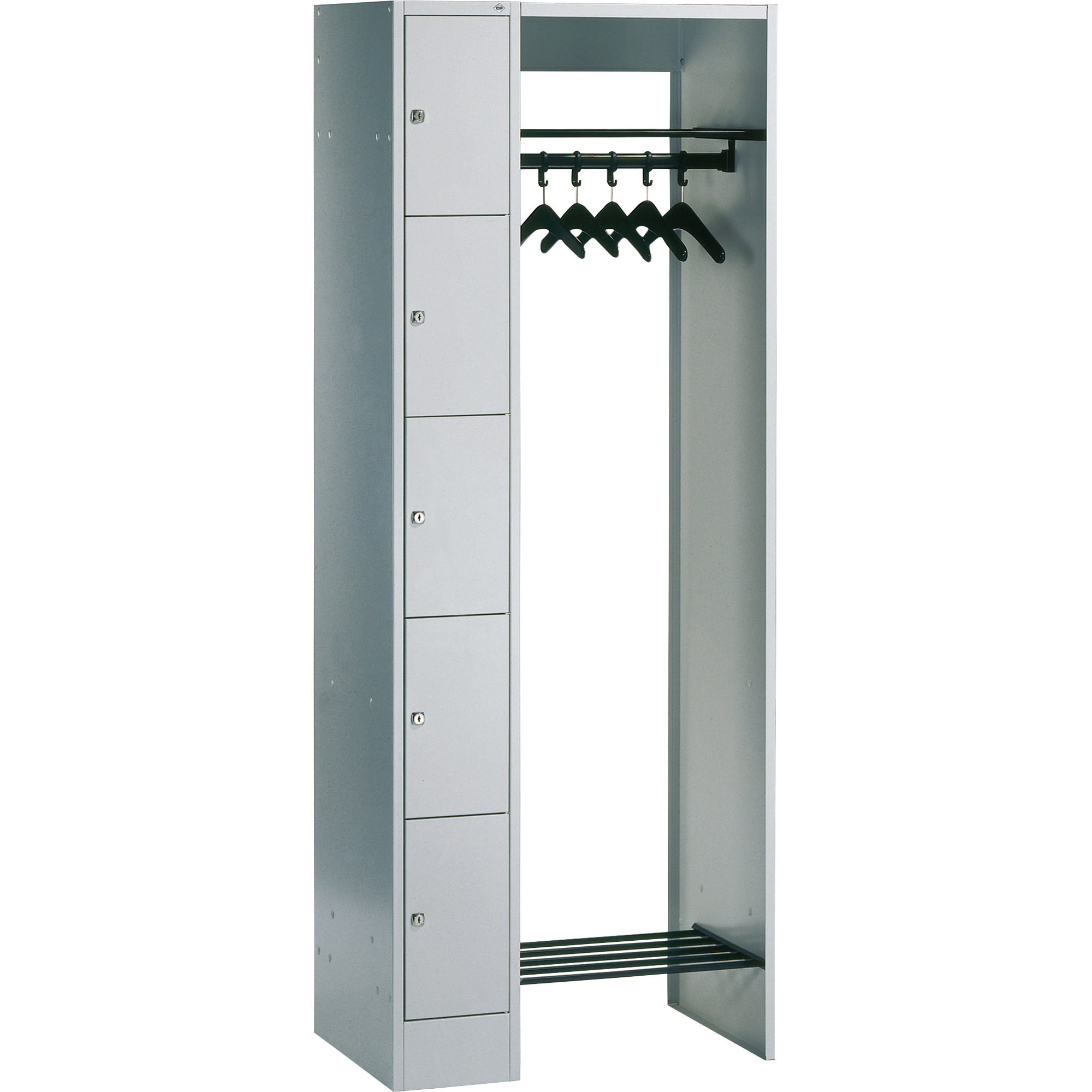 C+P Garderobenschrank Serie 8070 5 Fächer — 2
