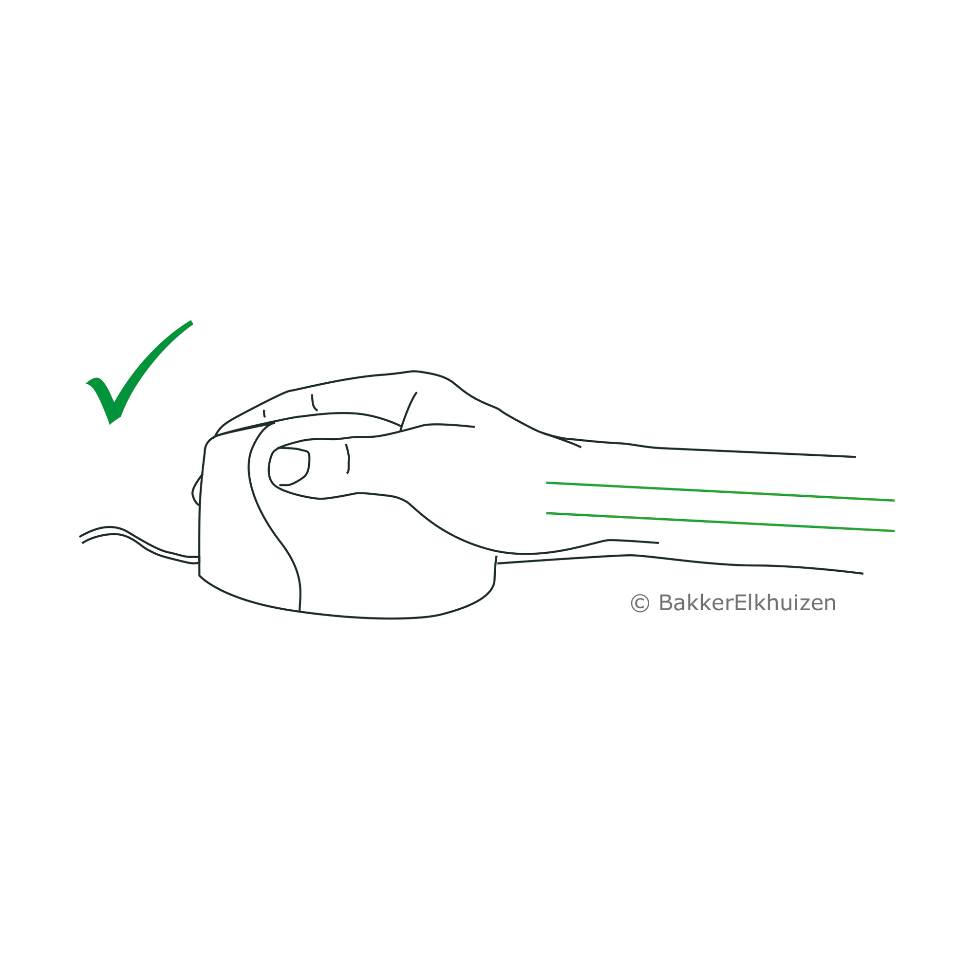 BakkerElkhuizen Optische PC Maus Evoluent 4 ergonomisch — 2