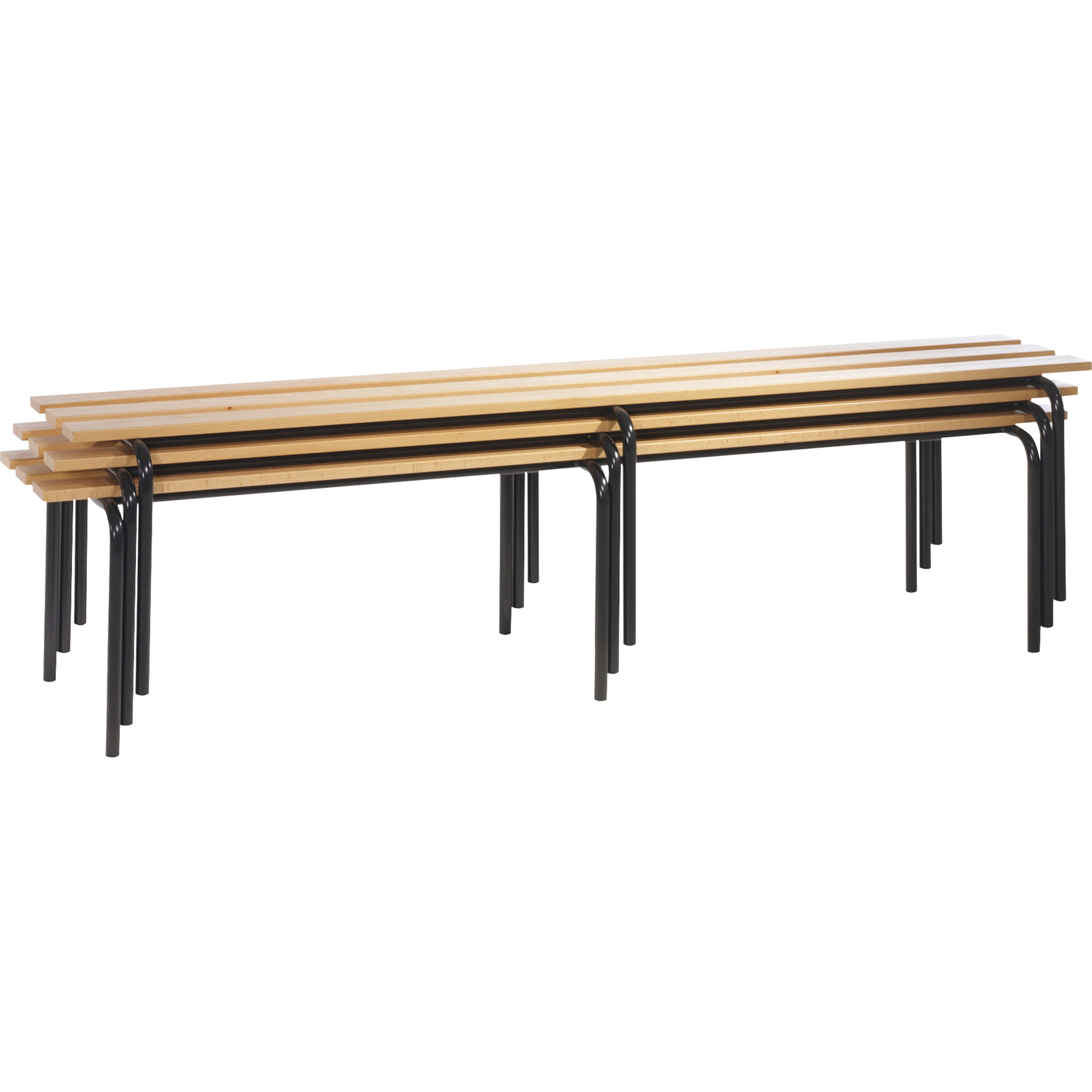 C+P Umkleidebank stapelbar 2.000 x 460 x 460 mm (B x H x T) — 2
