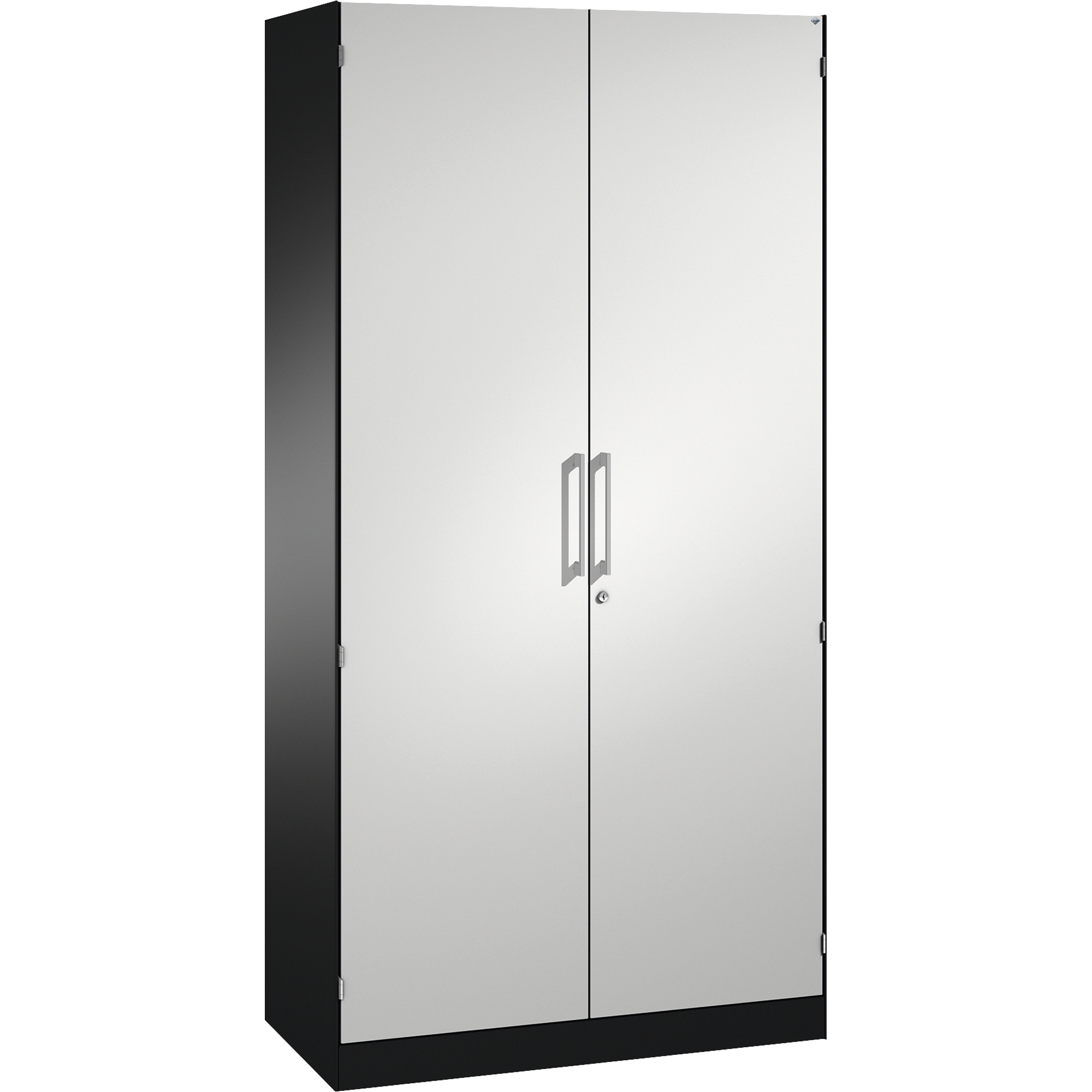 C+P Flügeltürenschrank Asisto 1.000 x 1.980 x 435 mm (B x H x T) schwarzgrau — 2